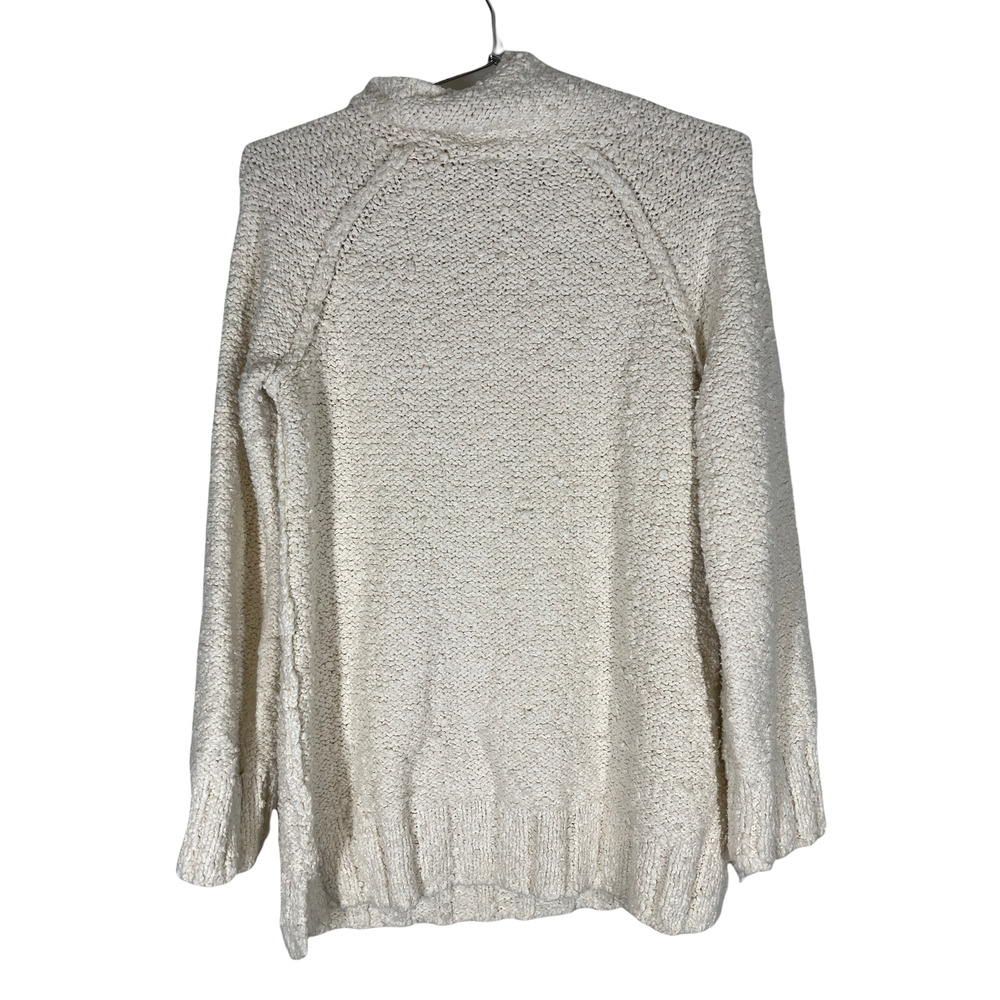 Moth Anthropologie Cream Nubby Mock Neck Juliette Chunky Sweater Small - Picture 3 of 7